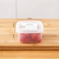 thumbnail image 1 of Refrigerator Storage Box | Food Storage Container with Divider | Kitchen Organization for Fruits Vegetables Cold Cuts | Transparent Plastic Freezer-Safe Bin | Home Kitchen Fridge Organizer, 1 of 2
