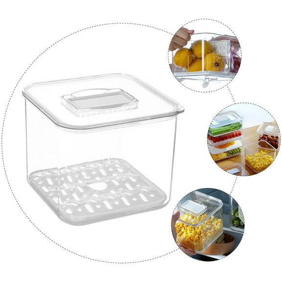 REOFLYUP Food Storage Container White 1Pack 5.6X5.6in