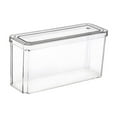 thumbnail image 1 of Refrigerator Storage Box, Stackable Covered Refrigerator Storage Box, Transparent Plastic Food Storage Box, Suitable For Kitchen, Countertop, Cabinet, Refrigerator, 77.78 Oz., 1 of 6