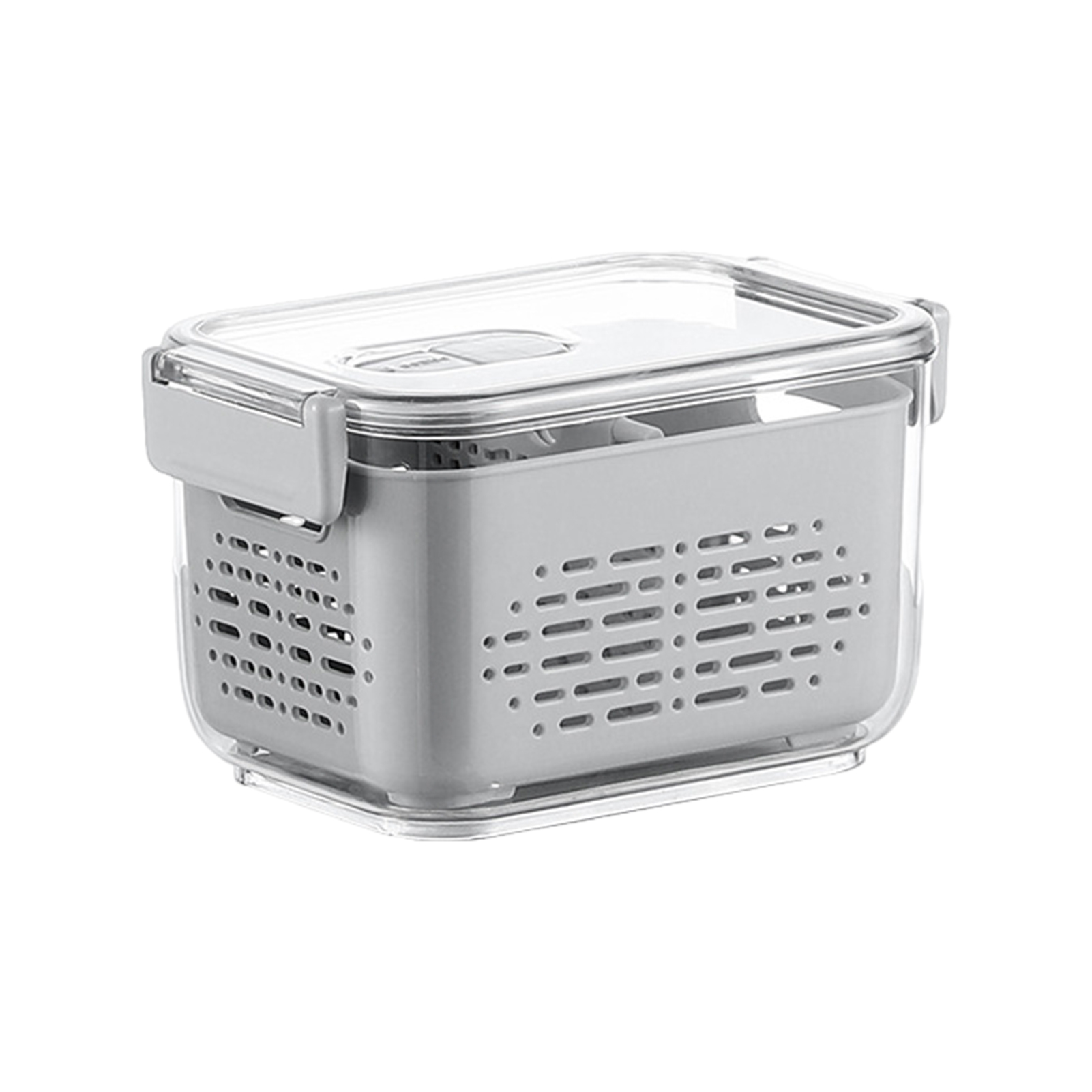 Refrigerator Storage Box with Adjustable Partitions BPAFree FoodGrade