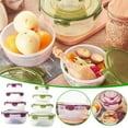 thumbnail image 1 of Refrigerator Storage Container, Food Preservation Box, Produce Organizer, with Lids Stackable, for Vegetables Berries Lettuce, Freshness Extending Kitchen | Green KTFgvq, 1 of 2