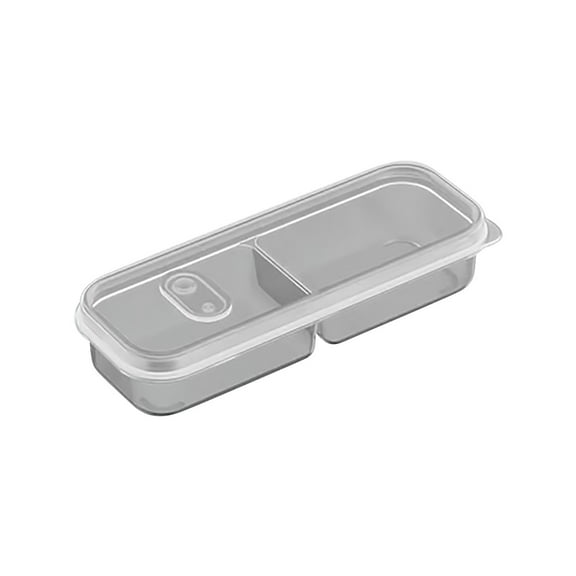 Refrigerator Storage Containers Plastic Food Keeper Airtight Stackable Meal Prep Box Freezer Safe Divided Compartment Organizer