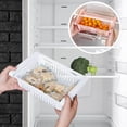 thumbnail image 1 of Refrigerator Storage Rack, Pull-Out Stackable Organizer Bins for Vegetables, Fruits and Condiments, Adjustable Fridge Shelves with Non-Slip Clips, Space Saving Kitchen Container, 1 of 5