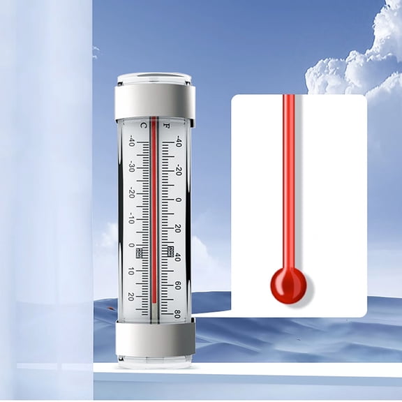 Refrigerator Thermometer, Freezer Temperature Gauge with Food Zone Markings for Kitchen and Cold Storage