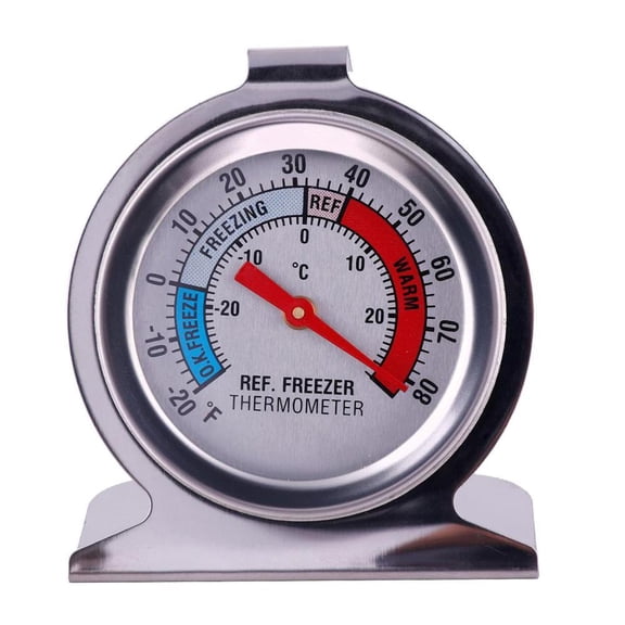 Refrigerator Thermometer, Large Dial Freezer Thermometer,Classic Series Temperature Thermometer for Refrigerator Freezer Fridge Cooler