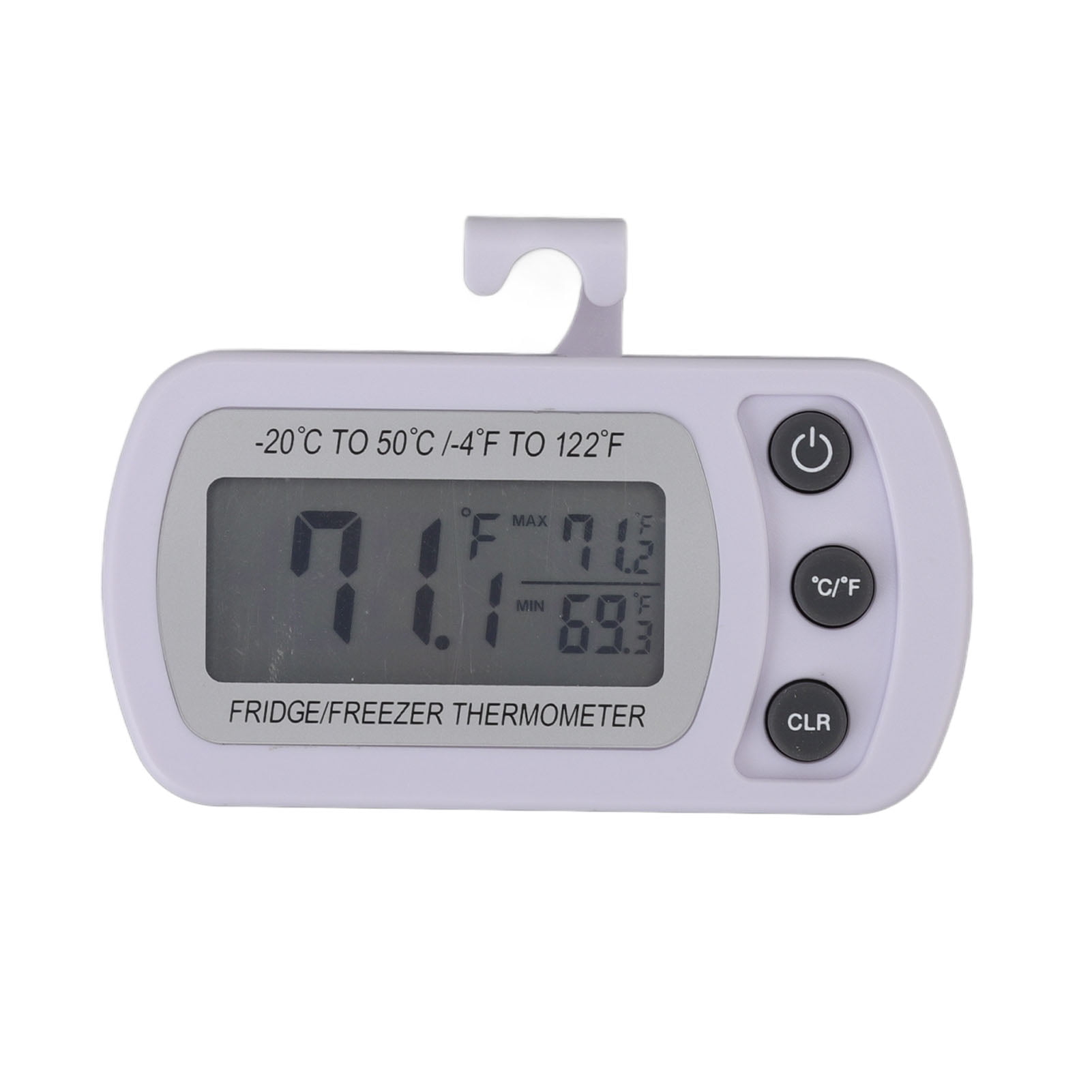 Refrigerator Thermometer Memory Function ABS Body White °C °F Switched Small Compact Digital