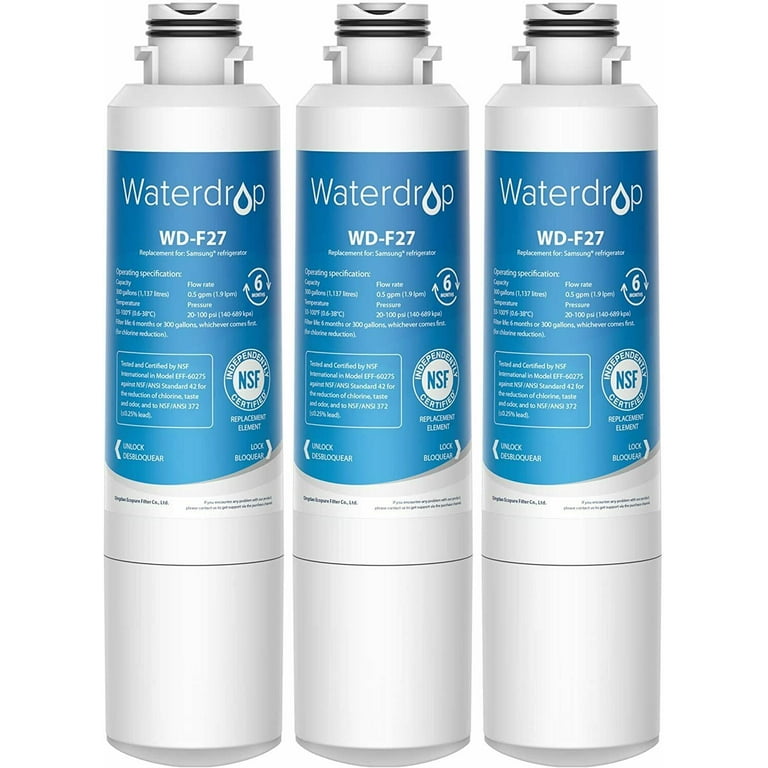 Waterdrop Refrigerator Water Filter, Replacement for Samsung