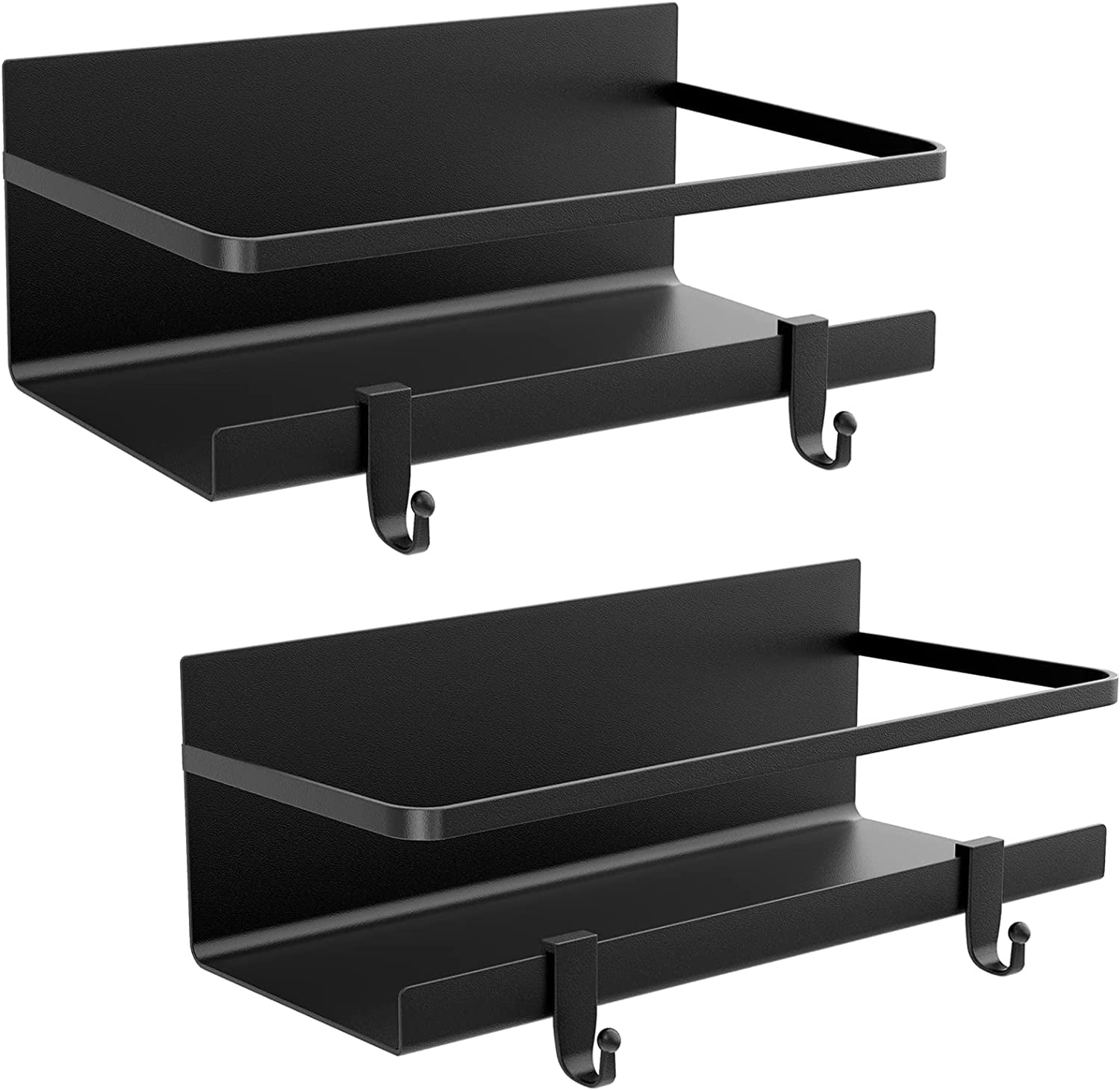 Refrigerator rack storage rack 2Pack black