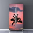 thumbnail image 1 of Refrigerator packaging Ocean Beach Palm Beach coconut tree Refrigerator door mural poster stickers K, 1 of 5