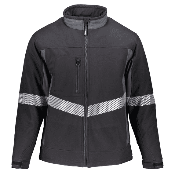 RefrigiWear Enhanced Visibility Insulated Softshell Jacket - High-Vis Winter Work Coat, Waterproof and Warm for Safety