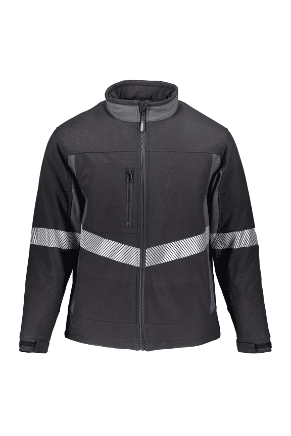 Enhanced Visibility Insulated Softshell Jacket - High-Vis Winter Work Coat, Waterproof and Warm for Safety