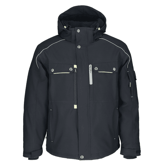 RefrigiWear Extreme Hooded Insulated Jacket, Cold-Weather Jacket, -60°F Comfort Rating, Black - Small