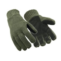 RefrigiWear Insulated Wool Leather Palm Glove - Extreme Cold Protection, Durable Leather Palm, Fleece Lining