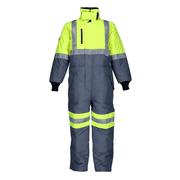 RefrigiWear Freezer Edge Insulated Coveralls (Lime Gray, Large)