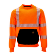thumbnail image 1 of RefrigiWear HiVis Crewneck Sweatshirt - High Visibility Work Pullover, Warm Safety Sweatshirt for Outdoor Jobs, 1 of 7