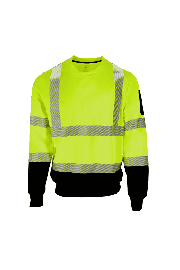 HiVis Crewneck Sweatshirt with Reflective Tape