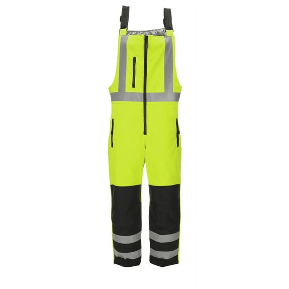 RefrigiWear HiVis Insulated Softshell High Bib Overalls