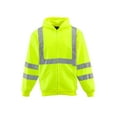 thumbnail image 1 of RefrigiWear HiVis Hooded Sweatshirt - High-Visibility, Insulated Work Hoodie, Reflective, Warm, Durable, Cold-Weather Safety Gear, 1 of 6