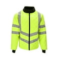 thumbnail image 1 of RefrigiWear HiVis Diamond Quilted Jacket - High-Visibility Insulated Work Jacket, Reflective Safety Outerwear, Warm & Durable, 1 of 6