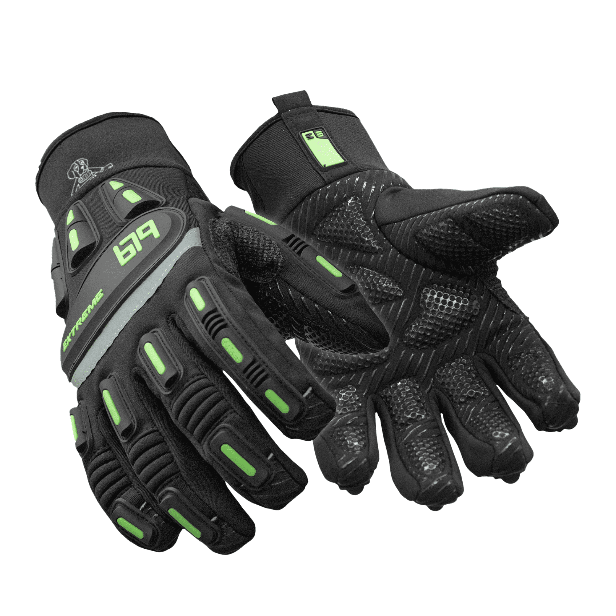 RefrigiWear Insulated Extreme Freezer Gloves with Grip Palm & Impact  Protection (Black, 2XL) 