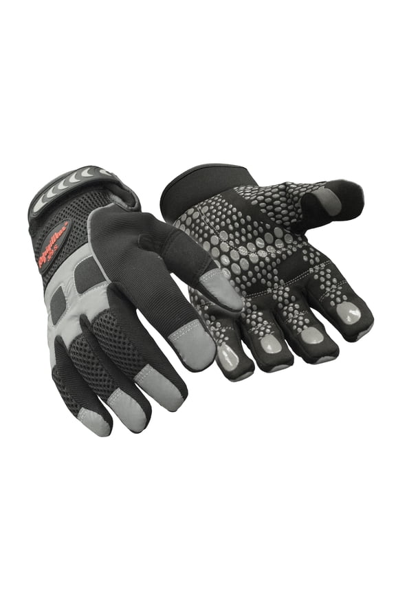 Insulated HiVis Super Grip Gloves - High-Visibility, Warm Work Gloves, Non-Slip Grip, Water-Resistant, Cold-Weather Protection