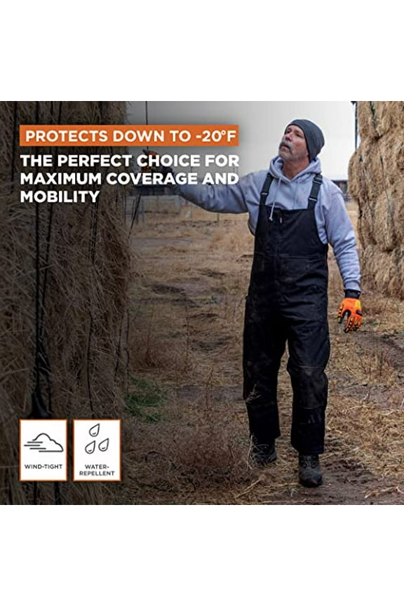 RefrigiWear Insulated Softshell High-Bib Overalls, -20F Comfort Rating
