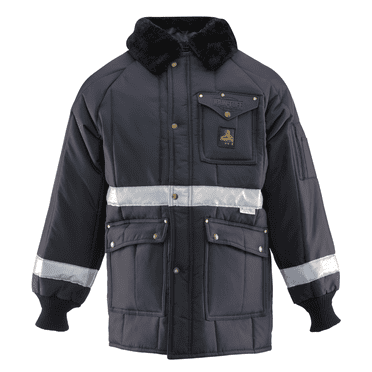RefrigiWear Iron-Tuff Enhanced Visibility Siberian Jacket - HiVis, Insulated Work Coat, Water-Repellent, Windproof, -50°F Comfort Rating