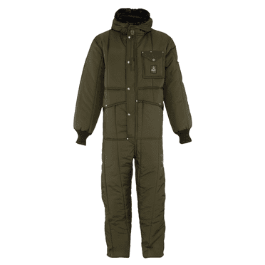 RefrigiWear Iron-Tuff Insulated Coveralls with Hood - Heavy-Duty Cold Weather Gear for Extreme Conditions