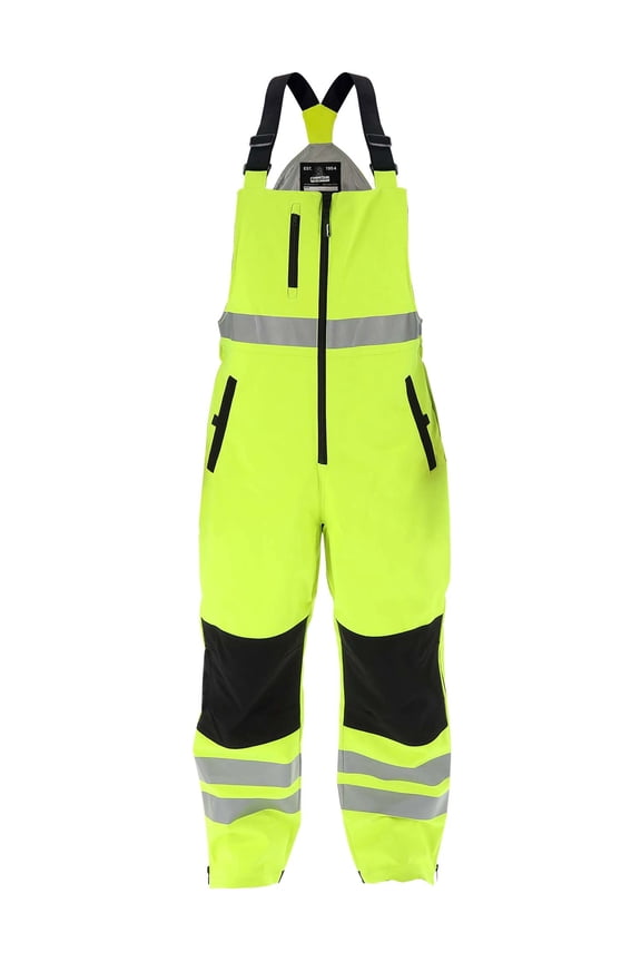 Lightweight Hi-Vis Work Overalls – Waterproof Softshell, 20°F Comfort, ANSI Class E