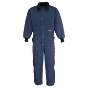 RefrigiWear Men's ChillBreaker Insulated Coveralls with Soft Fleece Lined Collar (Navy Blue, Medium)