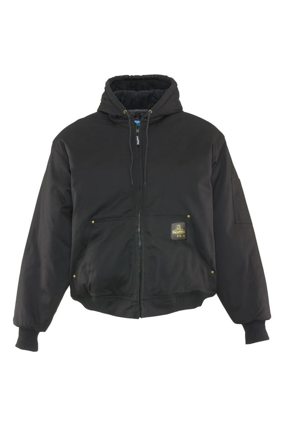 ComfortGuard Service Jacket - Insulated Denim Hooded Work Jacket for Cold Weather