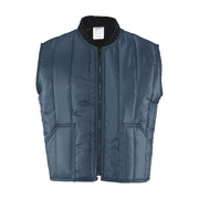 RefrigiWear Men's Econo-Tuff Warm Lightweight Fiberfill Insulated Workwear Vest (Navy Blue, XL)