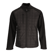 RefrigiWear Men’s Hybrid EnduraQuilt Black Quilted Jacket, Small