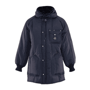 RefrigiWear Men's Iron-Tuff Ice Parka with Hood Water-Resistant Insulated Coat (Navy, 5XL)