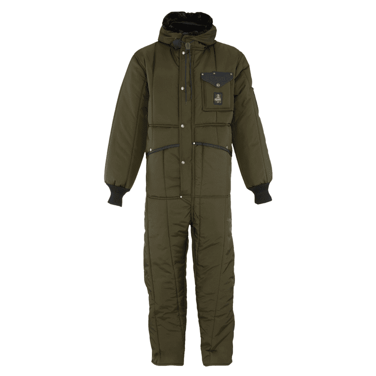 RefrigiWear Men's Iron-Tuff Insulated Coveralls with Hood -50F Cold  Protection (Sage Green, 5XL)