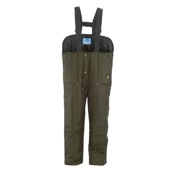 RefrigiWear Iron-Tuff Low Bib Overalls - Insulated Work Bibs, Water-Repellent, Windproof, -50°F Comfort Rating, Durable Cold-Weather Gear