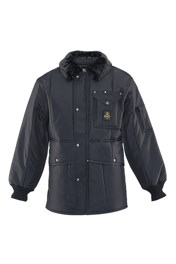 Iron-Tuff Men’s Jackoat Insulated Work Jacket – -50°F Rated Cold Storage Freezer Coat with Wind-Tight Water-Repellent Shell, Navy - S