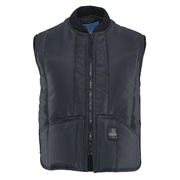 RefrigiWear Men's Iron-Tuff Water-Resistant Insulated Vest -50F Cold Protection (Navy Blue, 2XL)