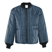 RefrigiWear Mens Econo-Tuff Warm Lightweight Fiberfill Insulated Workwear Jacket (Navy, Medium)