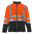 thumbnail image 1 of RefrigiWear Mens High Visibility Insulated Softshell Jacket with Reflective Tape (Black/Orange, 4XL), 1 of 8