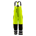 thumbnail image 1 of RefrigiWear HiVis Insulated Softshell Bib Overalls - ANSI Class E, -20°F Comfort, Durable, Water-Repellent, High-Visibility Workwear, 1 of 6