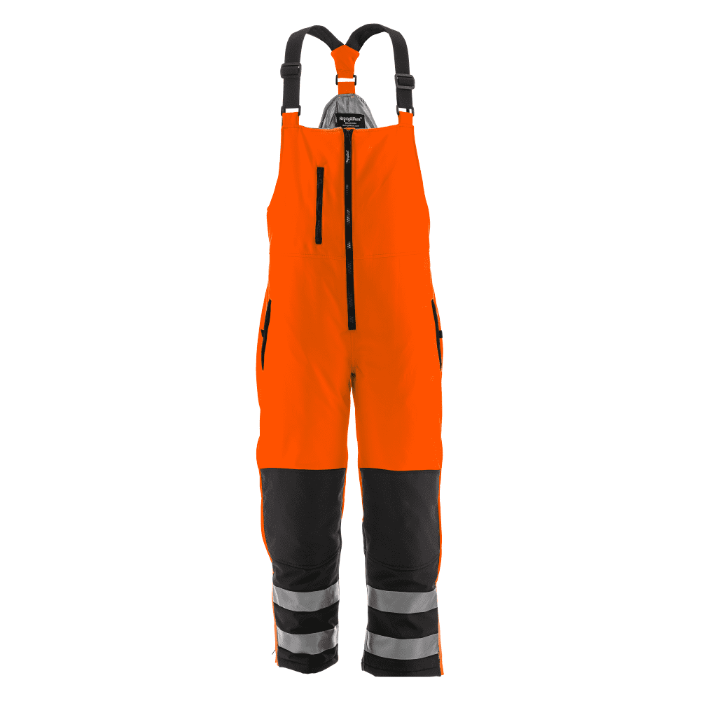 RefrigiWear HiVis Insulated Softshell Bib Overalls - ANSI Class E, -20 ...