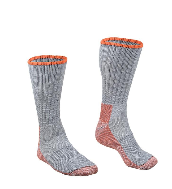 RefrigiWear Warm Merino Wool Moisture Wicking 10Inch Leather Boot Sock