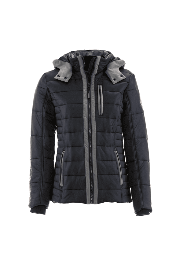 Women’s Pure Soft Puffer Winter Jacket with Removable Hood