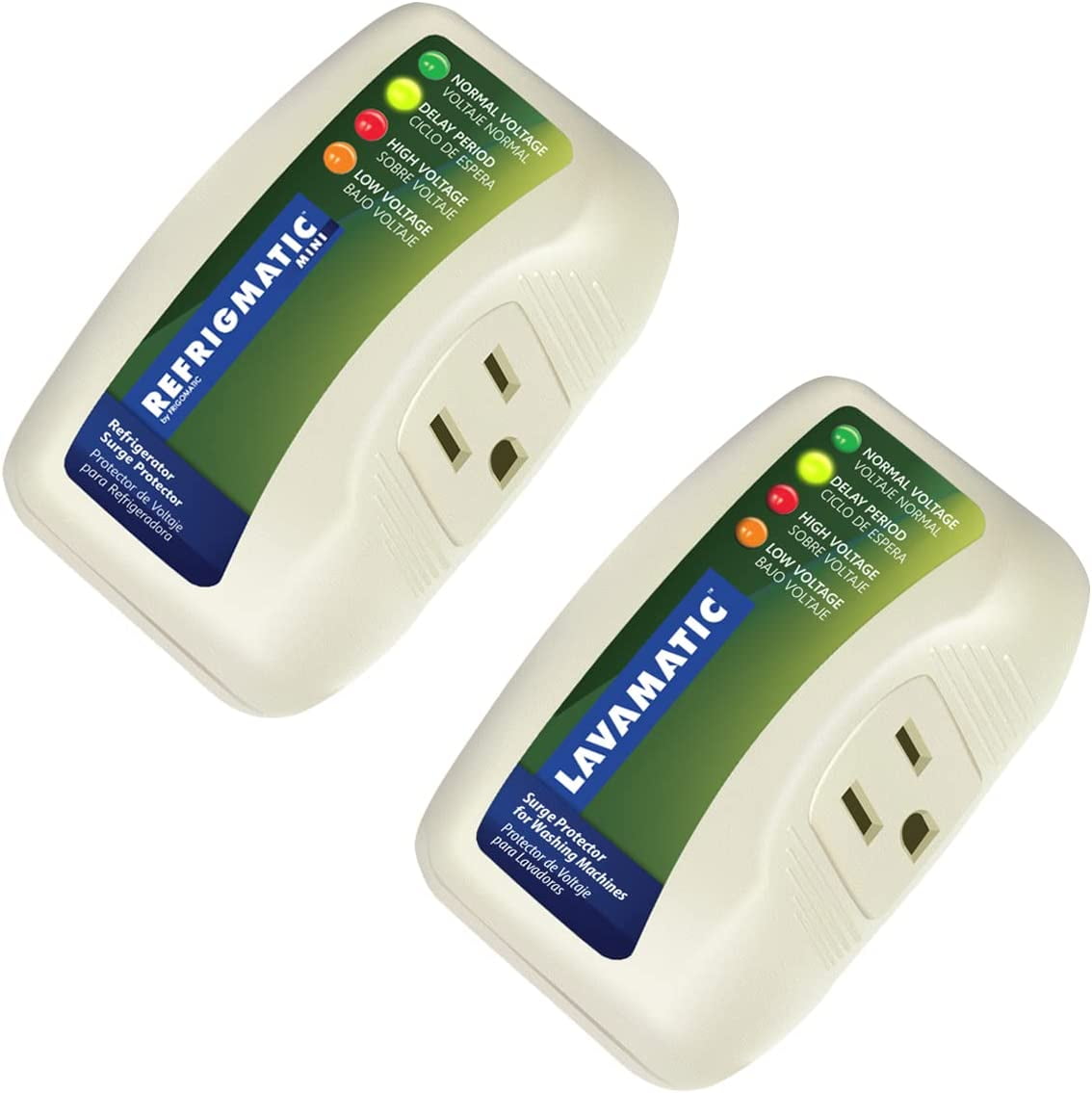 Refrigmatic Two Electronic Surge Protector Combo for Refrigerators and