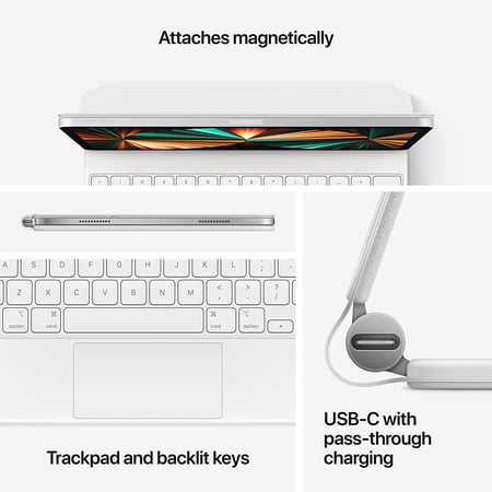 Refurbished Apple MJQJ3LL/A Apple Magic Keyboard for iPad , White (iPad Not Included)