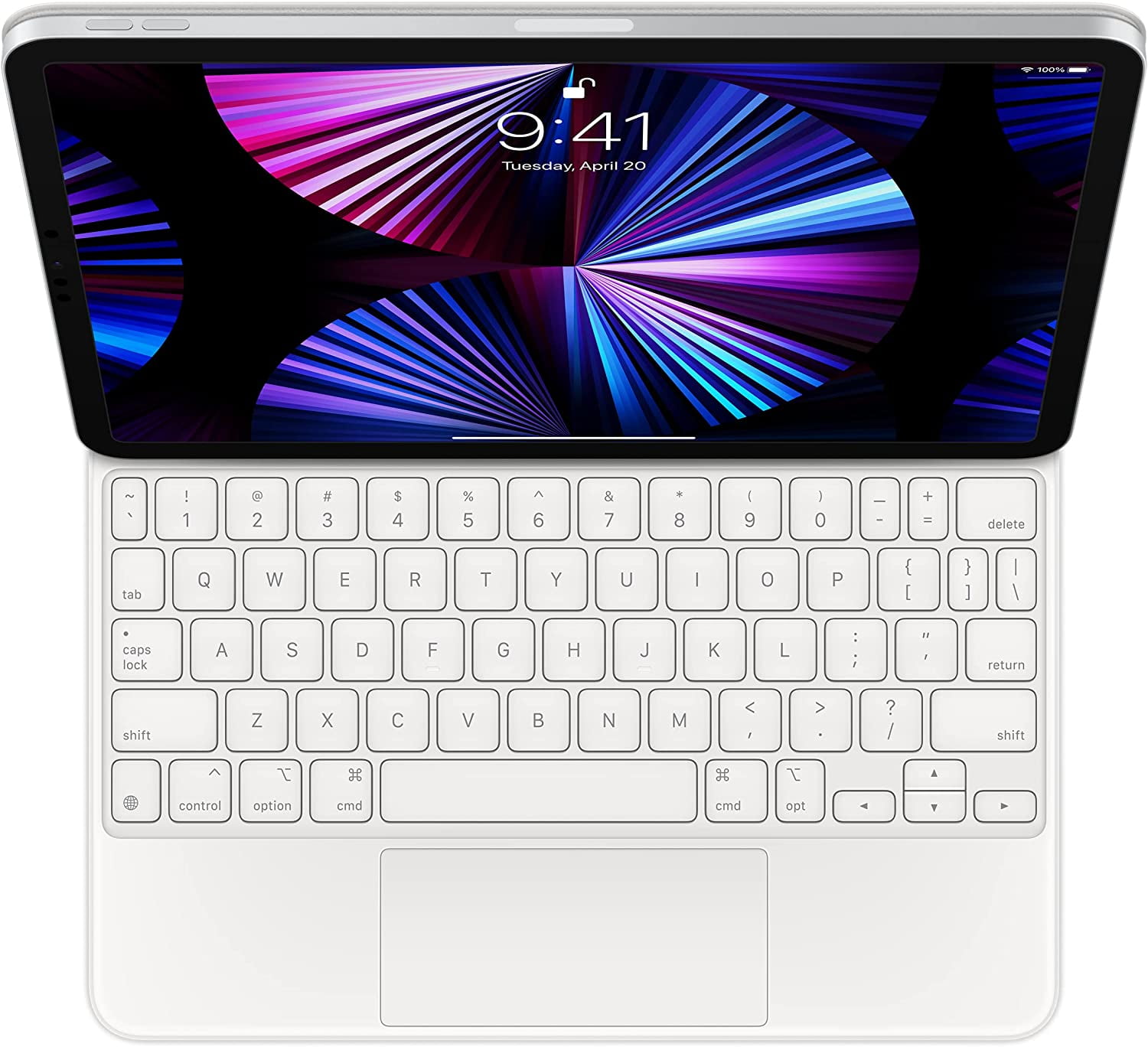 Free Shipping! Apple iPad Magic Keyboard MJQJ3LL/A White (Refurbished