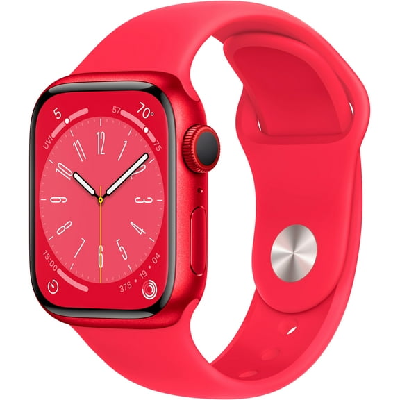 Restored Apple Watch Gen 8 Series 8 Cell 41mm (PRODUCT)RED Aluminum - (PRODUCT)RED Sport Band MNV63LL/A (Refurbished)