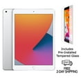 thumbnail image 1 of Restored Apple iPad 7th Gen A2200 (WiFi + Cellular Unlocked) 128GB Silver w/ Pre-Installed Tempered Glass (Refurbished), 1 of 2
