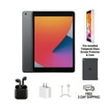 thumbnail image 1 of Restored Apple iPad 8th Gen (Cellular Unlocked) 32GB Space Gray Bundle with Wireless Earbuds, Case, Tempered Glass screen protector (Refurbished), 1 of 6